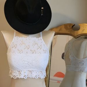 Aerie White Lace Bralette